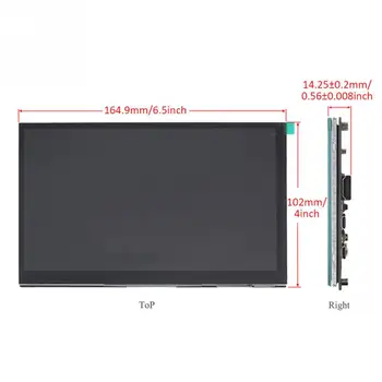 7inch Capacitive Ratai Nemokamai Touchscreen Monitoriaus Laikiklis LCD Ekranas HD Portable USB Aviečių Pi 3B 4B Plius