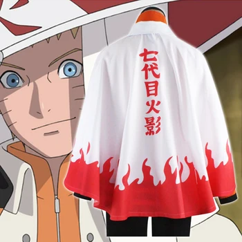 2016 Naują Atvykimo Anime Naruto Cosplay Kostiumai Septintąją Hokage Apsiaustu Naruto Uzumaki Žaliojo Apranga Helovinas Šalis Drabužiai