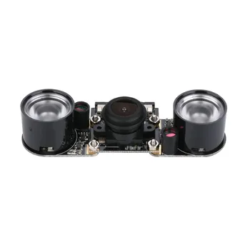 Aviečių Pi Nulis W vaizdo Kameros Modulis Naktinio Matymo Plataus Kampo Fisheye 5MP Kamera su Infraraudonųjų SPINDULIŲ Jutiklis LED Šviesos RPI nulio V1.3