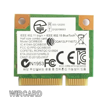 WIRCARD Už AR9565 QCWB335 802.11 N 150Mbps Pusę Mini PCIe WIFI Bevielio ryšio 