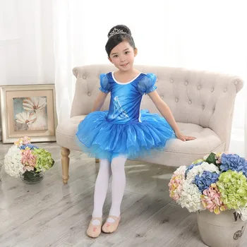 TiaoBug Mielas Vaikų Mergaičių Mėlyna Kristalų Batų Spausdinti Princesė Baleto Tutu Suknelė Vaikai Ballerina Šalies Etapo Rezultatų Šokių Drabužiai