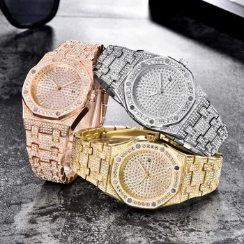 2020 zegarek meski Rolexable Madinga Prabanga Pilna Deimantų, Geometrijos Nerūdijančio Plieno Dirželis vyriški Žiūrėti reloj hombre часы мужские A80