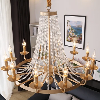 2019 Kristalų Lubų Liustra svetainė, Miegamasis vestuvių prieškambario lubų liustra Apvalios Formos blizgesio dizainas Lubų lempa