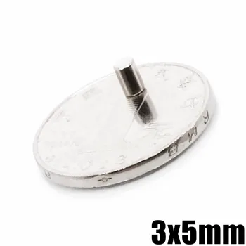 500pcs 3mm X 5mm stiprus Apskrito Disko 3x5 Nd-Fe-B Neodimio Magnetas 3*5 Naujų Meno Amatų Ryšys nemokamas pristatymas