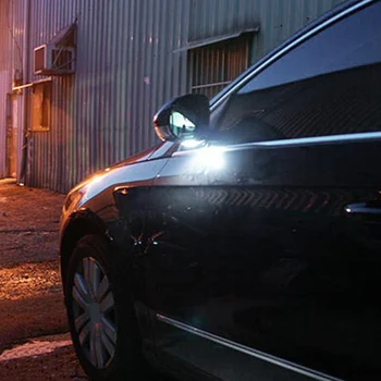 2vnt Automobilių Pagal LED Šoninis Veidrodis Balos Šviesos Žibintai VW Golf GTi MK6 Cabriolet Automobilių Elektros Reikmenys