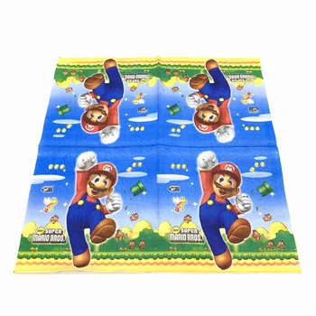 81pcs/daug Vienkartiniai Super Mario Tema Popieriaus Taurės Plokštė Vystymo Šiaudų Staltiesė Gimtadienio Stalo Baby Shower Prekes