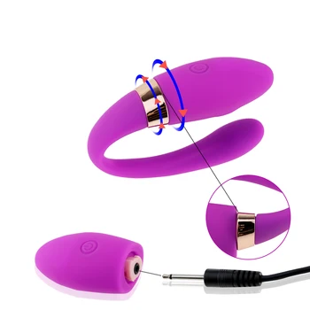 USB Įkrovimo U Tipo Vibruojantis Dildo Nuotolinio Valdymo Sekso Žaislas Moterims G Spot Klitorio Analinis Skatinti Suaugusiųjų Žaislas, skirtas naudoti Pora