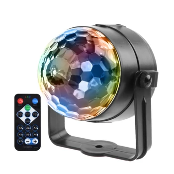 LED RGB Magic Ball Light Nuotolinio Valdymo Etape Poveikio, Dekoratyvinis Apšvietimas, Lempos DJ Disco Baras Atostogų Šalis