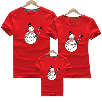 2020 Naują Kalėdų Šeimos Atitikimo Drabužius Motina Dukra Drabužiai Šeimai Atrodo T-shirt Mama, Tėtis, Dukra, Sūnus Medvilnės Drabužius