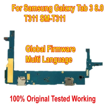 Originalaus Kūrinio Pasaulinė Programinės įrangos Mainboard Samsung Galaxy Tab 3 8.0 T311 SM-T311 Plokštė kortelės mokestis flex kabelis Loginiais Grandynais