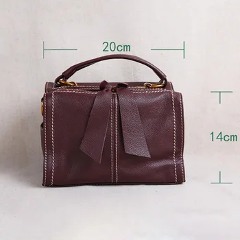 AETOO Oda moterų mažas maišelis, vieną petį pasviręs maišelį, galvos odos rankinių mažas kvadratas krepšys