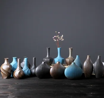 Keramikos vaza rupi keramikos Gėlių Japonijos retro kūrybos papuošalus modernus minimalistinio maža vaza