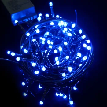 GYPSOPHILA 10M 100 LED Kalėdų žiburiai, mėlynos šviesos, atsparus vandeniui OMERIL grandinės žibintai IP65, panaudota Kalėdų, DECORA