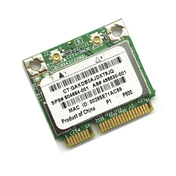 BroadCom BCM94322HM8L BCM4322 BIS:504664-001 Pusę Mini PCI-Express PCIe Wireless WLAN Wi-fi Kortelės HP DV2 DV3 DV7 DV6 4300