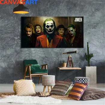 Joker Filmo Plakatas Sienos Meno Tapybos Drobės Sienos Meno Kambarį Namų Dekoro (be Rėmelio)