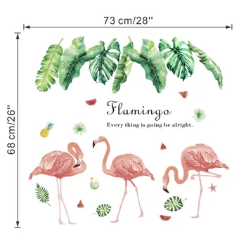 Gražus Flamingo Paukščių Sienų Lipdukai Biuro Parduotuvė Namų Dekoravimo, 