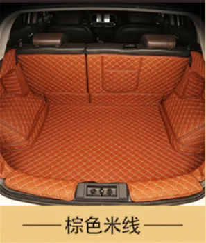 Už Chery Tiggo 8 2018-2019 7 sėdimos vietos 3D trimatis PU uodega dėžutės apsaugos kilimų trinkelėmis kamieno bagažo trinkelėmis, Automobilių stilius