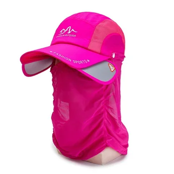 Saulės Apsaugoti Beisbolo Žvejybos Bžūp Lauko Sporto Pėsčiųjų Skydelis Skrybėlę UV Apsauga Veido ir Kaklo Dangtelis Su Nuimamais Veido Kaukė