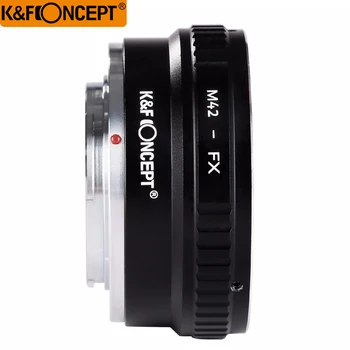 K&F SĄVOKA M42-FX II DSLR Fotoaparato Objektyvo Apsodo Adapteriu M42 Varžtu Pritvirtinkite Objektyvą prie už Fujifilm FX Objektyvas X-serijos Microless fotoaparatas
