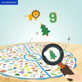 Montessori Įspūdį Švietimo Žaidimas, Vaikas Detektyvai Ieško Diagramos Valdybos Vystyti vaikų Smegenų Mokymo Stebėjimo reakcijos