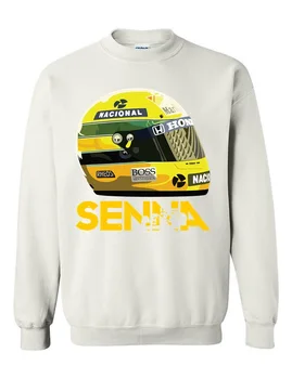 Vyriški Megztiniai Automobilių Lenktynių Pasaulio Čempionas Legenda jersey, Ayrton Senna Šalmas jaunimo sportwear Laisvalaikio prekės vyrų, moterų megztinis