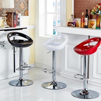 2vnt/Komplektas 4 Spalvų Paprastas Atsitiktinis Europos Stiliaus ABS Baro Kėdės Baro Kėdė Virtuvėje Atlošas Kėdės Aukštis Reguliuoti Namų Baldai HWC