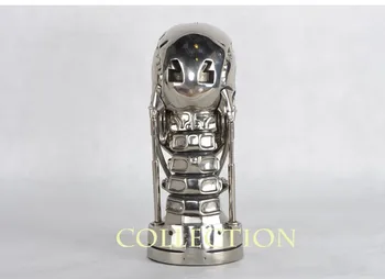 1:1 Terminatoriaus T-800 Kaukolė Krūtinė 3D Modelį Kaukolė Endoskeleton Liftas-Dydis Krūtinė Pav Dervos LED AKIS
