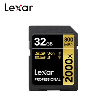 Lexar Professional SD Kortelę 2000x 128GB 64GB 32GB UHS-II High Speed Atminties Kortelė, V90 U3 Max 300MB/s 