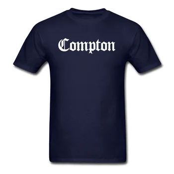 Compton Straight Outta Atspausdinta Marškinėliai TV Filmas Laiškas Pigūs Mados Prekės ženklo Naujų Marškinėlius Europos Dydis 3XL Juoda, Vasaros, Rudens Vyras