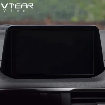 Vtear Už Mazda 3 Axela 2018 2019 GPS Navigacijos Ekrano Plieno medžiagos, Apsauginės Plėvelės LCD Ekrano Plėvelė Lipdukas priedai