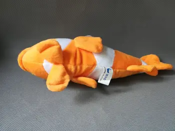 Mielas animacinių filmų klounas žuvis pliušinis žaislas apie 33cm oranžinės žuvys minkštas žaislas gimtadienio dovana h0941