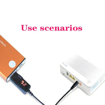 USB Padidinti Kabelis 5V Žingsnis Iki 9V 12V Reguliuojamas Įtampos Keitiklis 1A Etapas-iki Voltų įtampos Transformatorius DC Galios Reguliatorius su Jungikliu