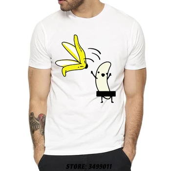 Bananų Disrobe Harajuku T-Shirts Mens Pokštas Vasaros Palaidinukė Mens Paprasto T Shirts, Negabaritinių Mados Juokinga Topai Marškinėliai Vyras