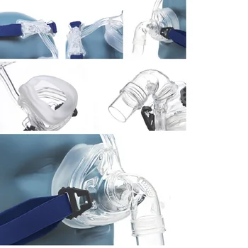 MOYEAH NM2 CPAP Nosies Kaukė su Galvos Dirželiu Miego Apnėja Kaukė CPAP APAP BIPAP Mašina Prijungti Žarnos ir Nosį Anti-Knarkimas