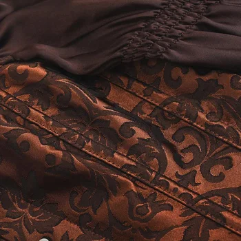 Retro Marškinėliai Moterims Vakare Šalies Viktorijos Steampunk Gotikos Marškinėliai Sluoksniuotos Ilgomis Rankovėmis Nėrinių Korsetas Viršūnes Chemise Viduramžių Palaidinukės
