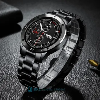 Nerūdijančio Plieno Smart Watch Vyrų Smartwatch Elektronika Smart Laikrodis 