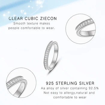 2020 Nauja 925 sidabro Žiedai Moterims Cirkonis Turas Piršto Žiedą Gemston Moterų Vestuvių Žiedai Pažintys Žiedas Papuošalai Padaryti Dovana