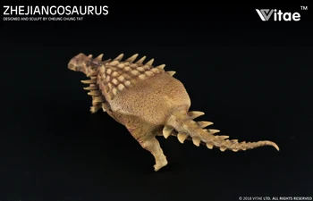 2018 Vitae Juros periodo dinozaurų gyvūnų modelio Zhejiangosaurus lishuiensis ankylosaurus 1:35
