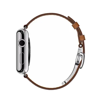 Diegimo Sagtis diržu, Apple watch band 44mm 40mm 42mm 38mm natūralios Odos watchband apyrankę iWatch 