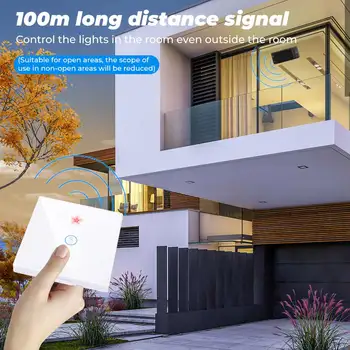 SMATRUL Tuya Smart Home APP WiFi Touch Jungiklį Šviesa RF 433Mhz Sienelė 