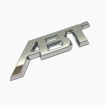 1 Gabalas Blizgesio Juoda ABT Lipdukas Emblema Geriausios Kokybės ABS Plastiko, Auto, Automobilių Kėbulo Pusės Kamieno Dangčio Lipdukai Badge 