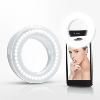 Mobiliojo Telefono USB Papildymo Lempa LED Gyventi Papildymo Lempos Selfie Šviesos Artefaktas Apskrito Grožio Priimančiosios Makiažas, Šviesos Žiedas