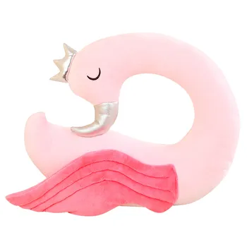 1PCS 35X32cm Minkšti Kimštiniai PP Medvilnės Pliušas Lėlės Flamingo Žaislai Mielas Pagalvėlės Paukščių U-formos Miega Pagalvės Vaikams Brinquedos