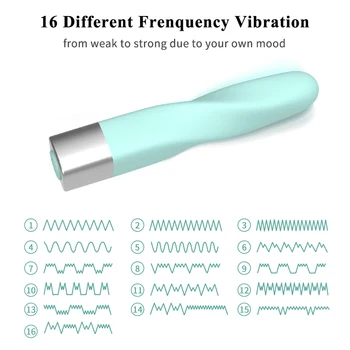 Pirštu Vibrador Lūpų Vibratorius 16 Greičių Mini Kulka Vibratorius Klitorio Ir G-Spot Makšties Stimuliavimas Massager Vibracija Sekso Žaislai