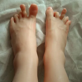 1 pora Realus didelis vyrų kojų, pėdų fetišas darbo vietų sekso Medicinos žaislai manekenas natūralios odos lėlės