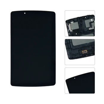 Testas LG G Mygtukai F 8.0 V495 V496 LCD Ekrano Matricos Jutiklinis Ekranas skaitmeninis keitiklis Jutiklis Tablet komplektuojami su Rėmo Pakeitimo