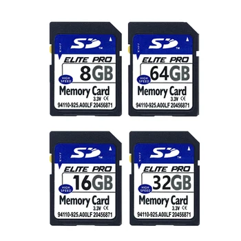 Didelės Spartos SD Kortele 8GB 16GB 32GB 64GB SDHC Kortele Su PCMCIA Atminties Kortelės Adapteris, Skirtas Mercedes Benz MP3 atminties kortelę