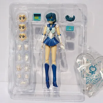 Sailor Moon Sailor Mercury Pav Žaislas Ami Mizuno PVC figūrėlių Kolekcija Modelis Lėlės, Žaislai 15CM
