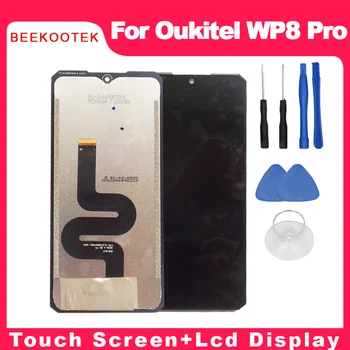 BEEKOOTEK Originalus Naujas Oukitel WP8 Pro LCD Ekranas+Touch Ekranas LCD skaitmeninis keitiklis Stiklo plokštės Pakeitimas Oukitel WP8pro Telefono