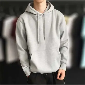 Vyriškų megztinių juoda kieta medžiaga, palaidinukė, megztinis, su gobtuvu, hip-hop hoodies, gatvės drabužių rudens 2019